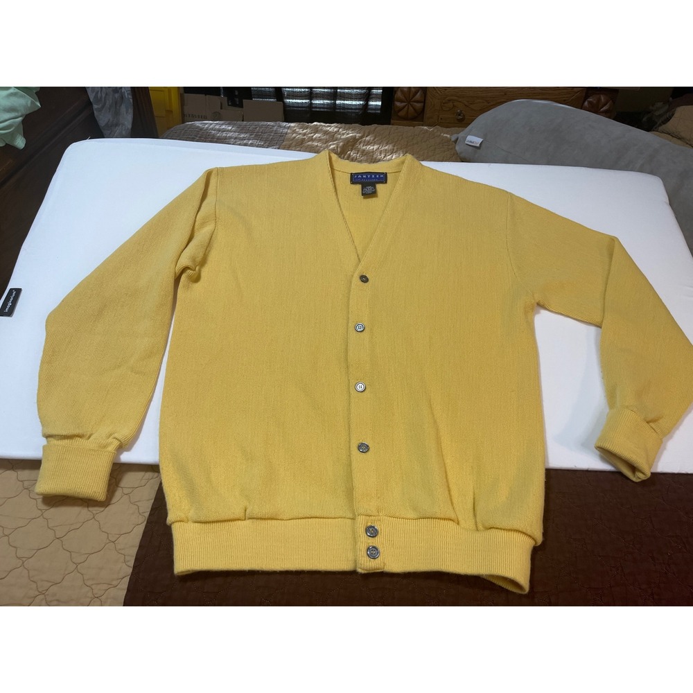 VINTAGE‎ 90'S Jantzen Classics Men's V-Neck Button Up Cardigan Sweater Large